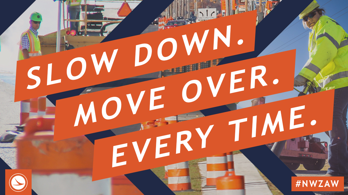 ODOT_Toledo's tweet photo. We're wrapping up National Work Zone Awareness Week, but we need to take work zones seriously all-year round.
Remember, whenever you see roadside workers, you need to #MoveOver, or slow down if you cannot safely move over. Every time. It's the law.
#NWZAW https://t.co/ZsdedyN9KC