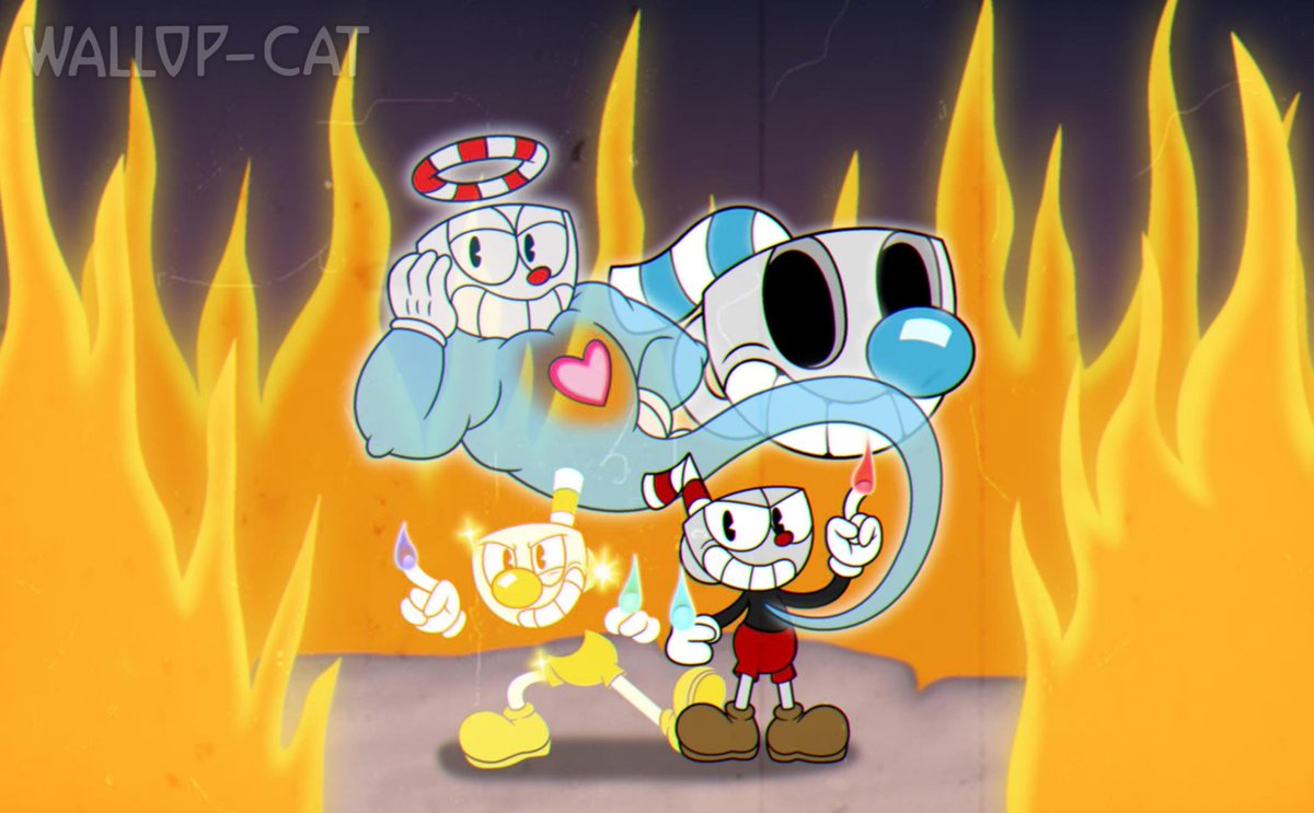 Thewallop Cat12 On Twitter Scene Redraw Of Mashed S Cuphead