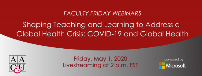 aacu's tweet image. As #HigherEd moves online, how do faculty deliver field-based &amp;amp; experiential learning? This free webinar will explore models from Global Health, where students address public health challenges through community-based learning—even during a global pandemic. bit.ly/2VTbeJO
