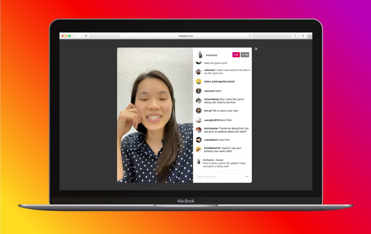 There are now over 800 million daily active users across Facebook and Instagram Live, and we're adding new features to make Lives even more useful. On  @Instagram, we're bringing live videos to desktop and adding a feature that lets you save live videos to IGTV