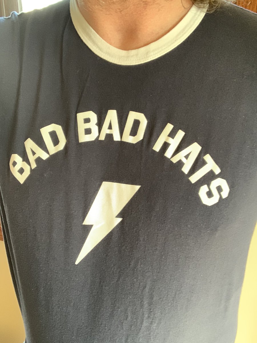 Band shirts day 2 (quarantine day 47): today I’m repping  @BadBadHats