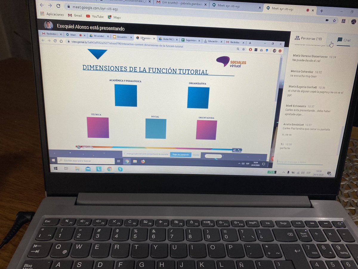 GabyGamberini's tweet photo. Nos estamos formando en la función tutorial en la virtualidad: pensando la enseñanza y la evaluación. 👏🏻👏🏻@FacsoVirtual @FacsoUnicen https://t.co/d1IJP4aUZu