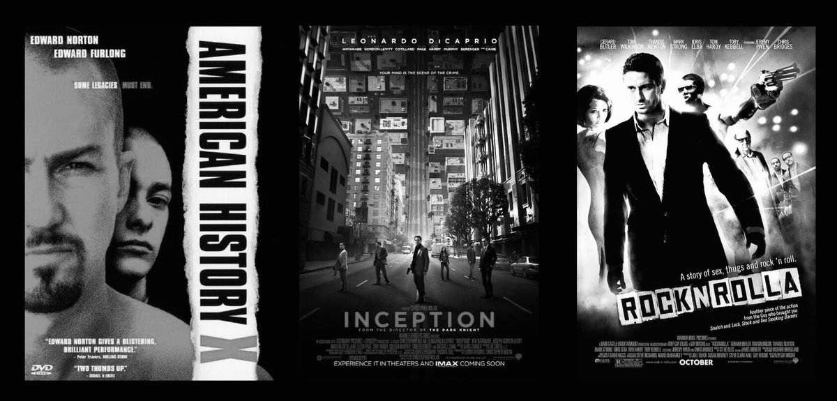 american history x (1998) inception (2010) - best movie ever created in the history of cinematography, my absolute inspirationrocknrolla (2008)