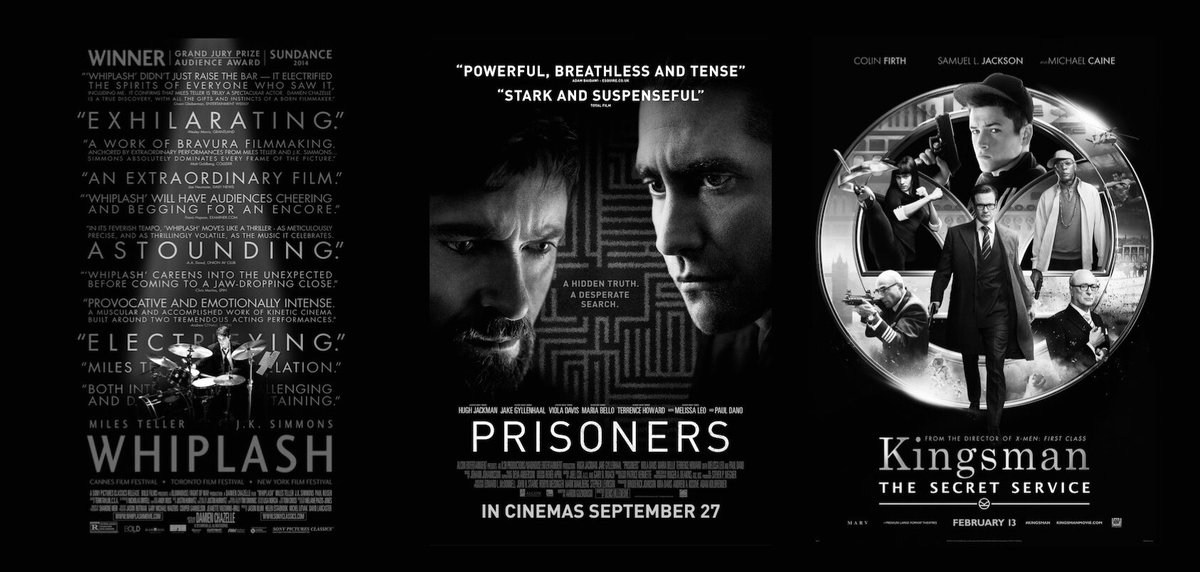 whiplash (2014) prisoners (2013) - jake gyllenhaal’s best acting workkingsman (2015)
