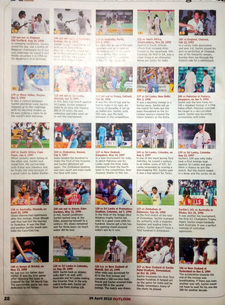 A Hundred Reasons, A Hundred Sachin Centuries Explained. Compiled by  @BoriaMajumdar  #SachinTendulkar