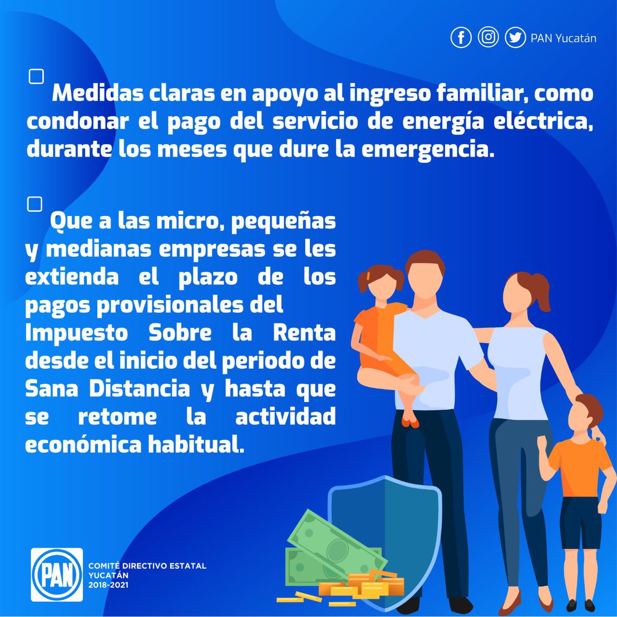 PanYucatan's tweet photo. Compartimos posicionamiento del Comité Ejecutivo Nacional y los Comités Directivos Estatales en referencia a los momentos difíciles que pasa nuestro país debido a la contingencia del Covid 19:

#MéxicoNosNecesitaATodos

https://t.co/LpqoQC3xqt https://t.co/AtRxBUIOqY