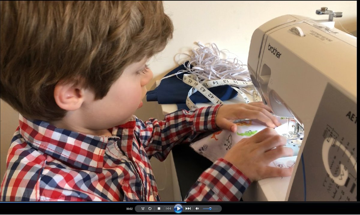 #communitynews 
Patrick (TPPS) &amp; Phoebe and Mum (TS) have put their sewing sewing skills to use to make scrubs for our local community. They are part of <a href="/tauntonscrubs/">taunton scrubbers</a> who 
donate to care workers in Somerset including the NHS, GP practices and Care Homes. Well done! 👏💙 #proud