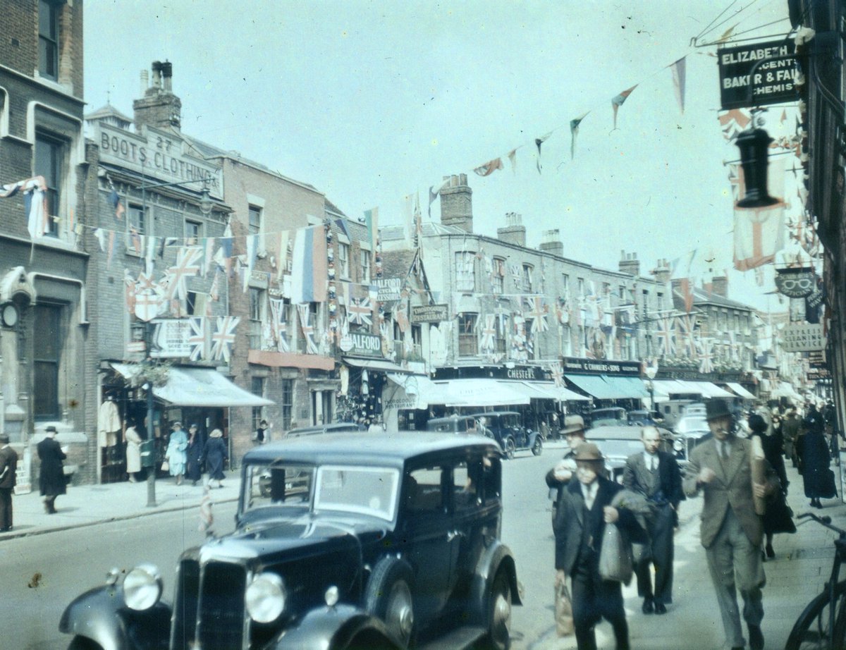 Head Street, looking North. Of interest is Halford Cycles (later to be Halfords - but even in the 30s they had more than 200 shops across the country). 7/14