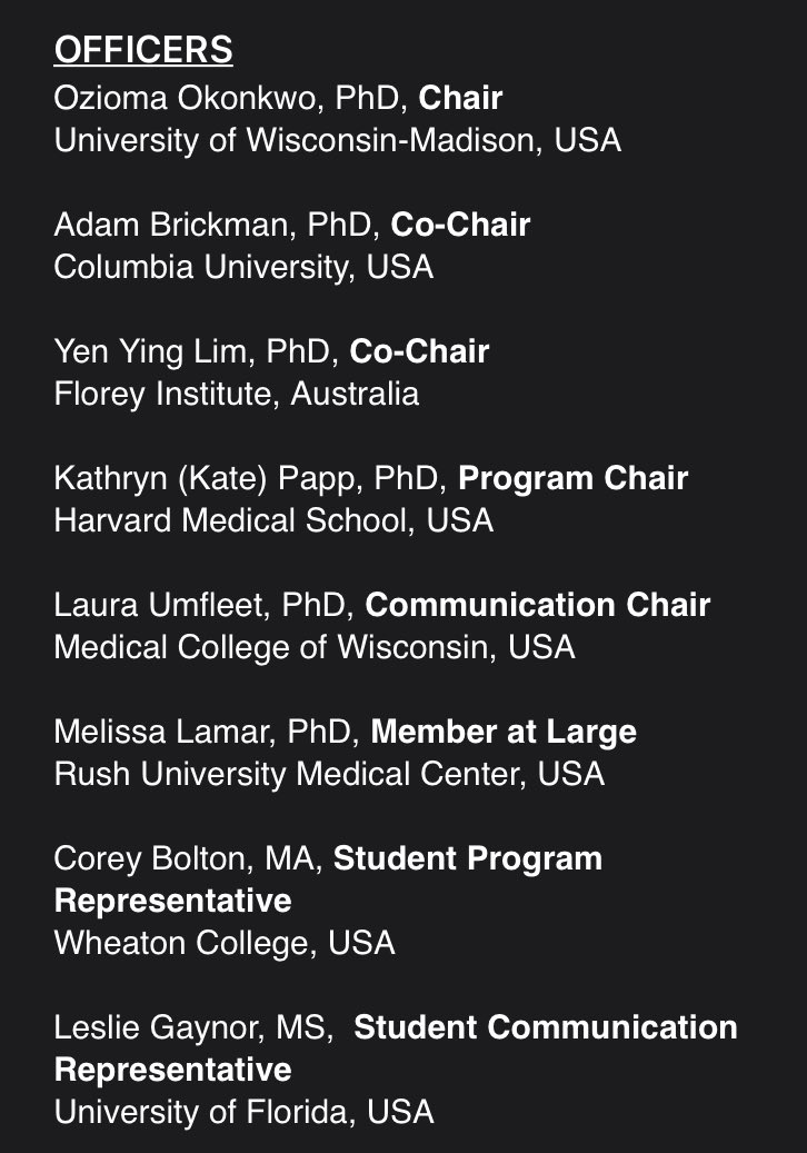 Leslie Gaynor, Ph.D. (@lesliesgaynor) on Twitter photo I’m thrilled to join the INS Dementia SIG officer board as the Student Communication Representative! I can’t wait to start working with SIG members toward the exciting initiatives the board has planned 😊 <a href="/DrMLamar/">Melissa Lamar</a> <a href="/CoreyJBolton/">Corey Bolton</a> <a href="/AdamMBrickman/">Adam M. Brickman</a> <a href="/yenyinglim/">Dr Yen Ying Lim</a> @PappKate I’m thrilled to join the INS Dementia SIG officer board as the Student Communication Representative! I can’t wait to start working with SIG members toward the exciting initiatives the board has planned 😊 <a href="/DrMLamar/">Melissa Lamar</a> <a href="/CoreyJBolton/">Corey Bolton</a> <a href="/AdamMBrickman/">Adam M. Brickman</a> <a href="/yenyinglim/">Dr Yen Ying Lim</a> @PappKate