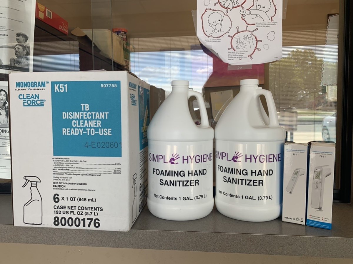 SaintFrancisMin's tweet photo. Love reaches beyond space &amp; social distancing. Giving a big “Thank You!” to #CarePortal &amp; a loving church that dropped off 2 gallons of hand sanitizer, 2 digital thermometers &amp; 6 qts of disinfectant spray to our Ohio St office in Salina. #makeitbrighter #fostercare #COVID19 https://t.co/8vebArZ61E