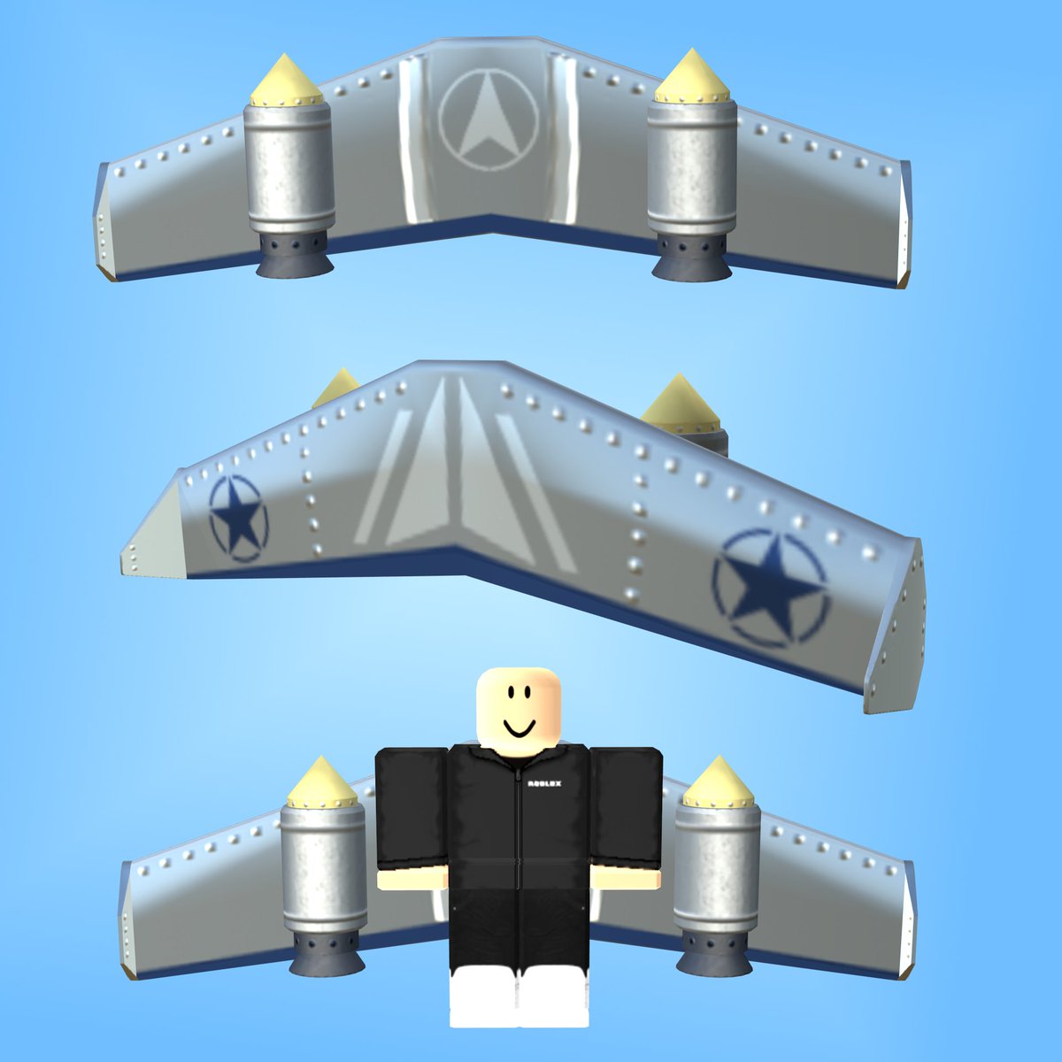 Simon On Twitter Is It A Bird Is It A Plane Introducing The Jet Powered Wingpack Available In Metallic Silver And Jet Black Silver Https T Co Qzihmklmdt Jet Black Https T Co Ozsz5tixz0 Robloxugc Https T Co X0pyeukczo