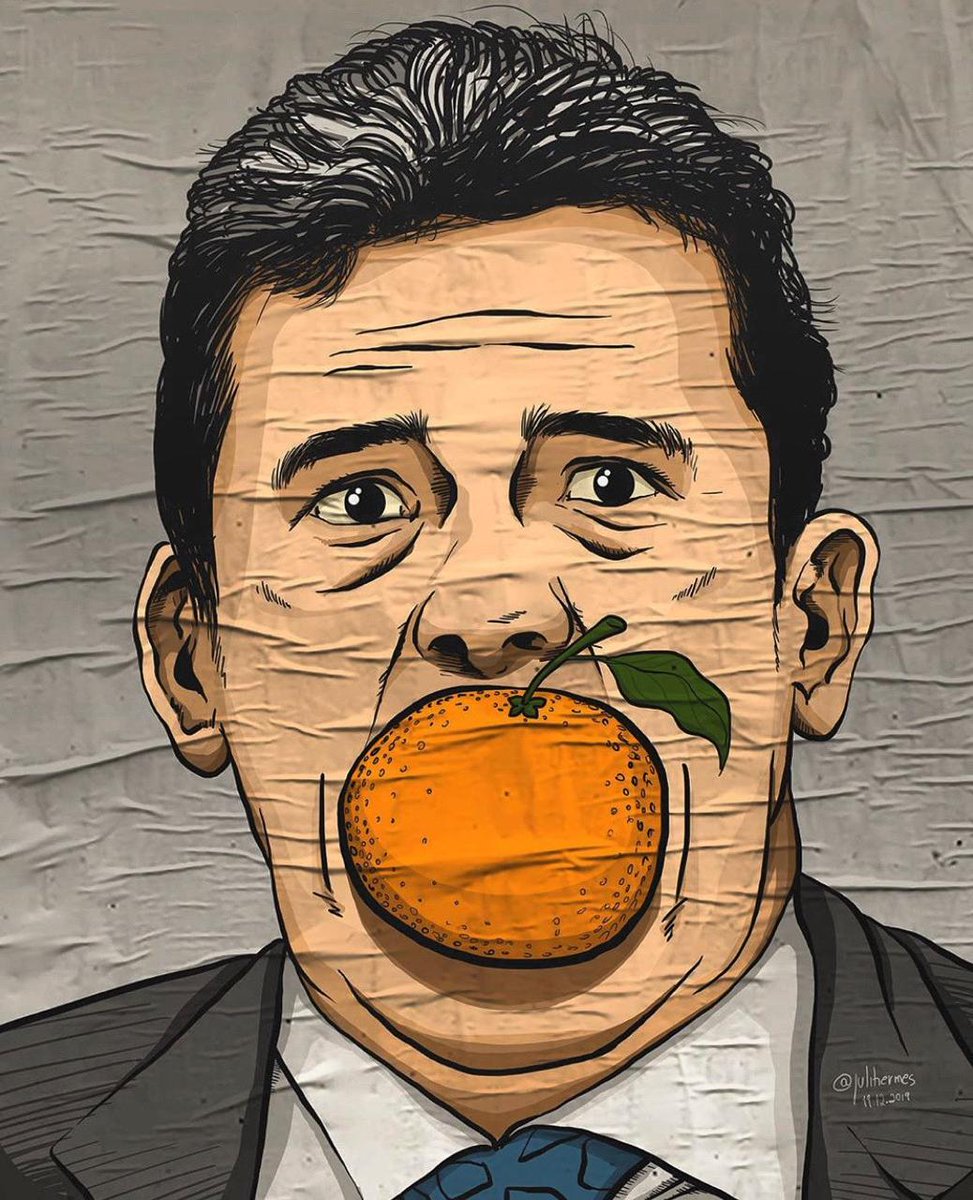 Cai com a laranja na boca!