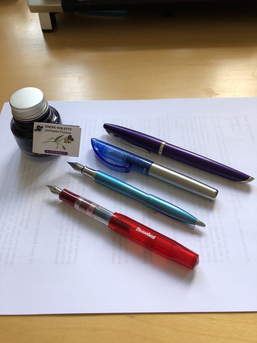 Fountain pens are really fabulous to write with and I always forget to use mine which one shall I use today?