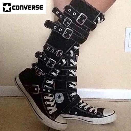 converse boots with buckles