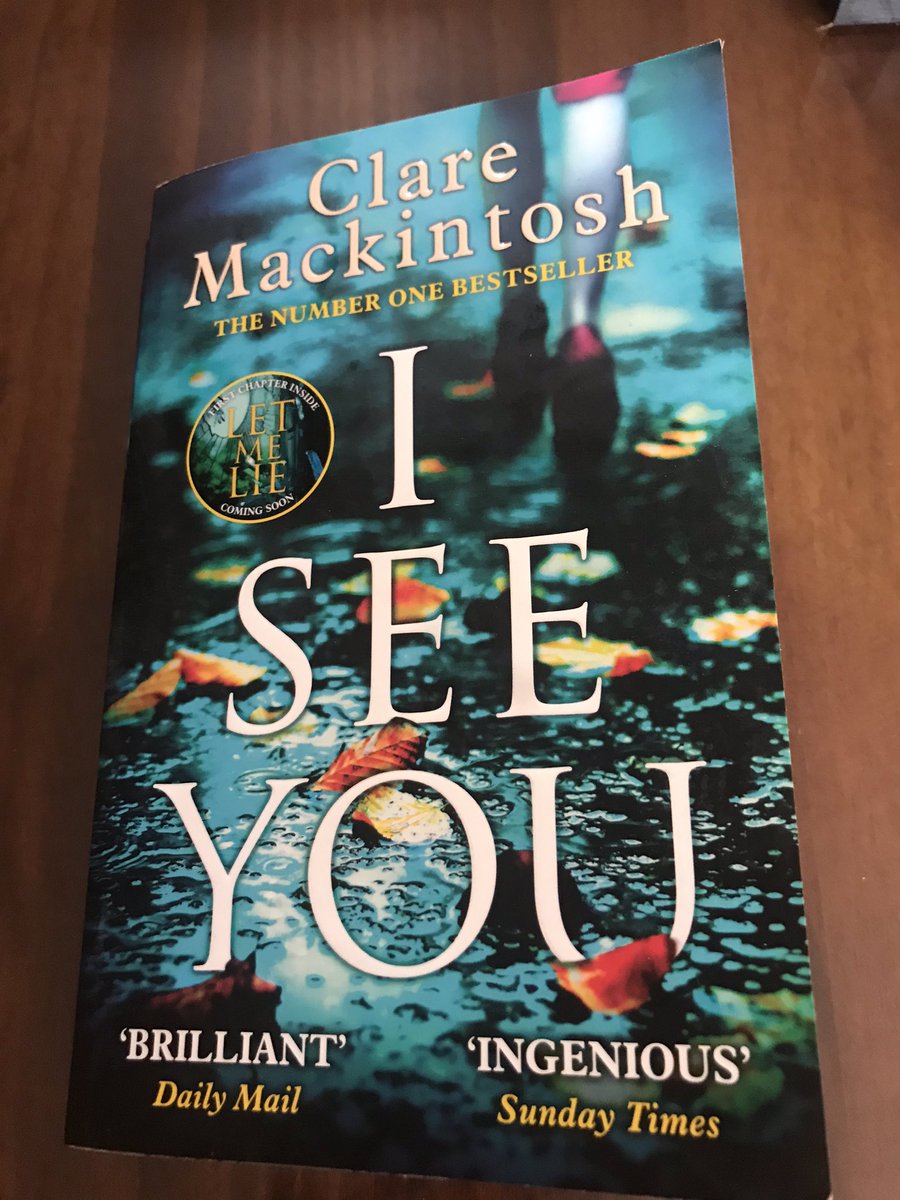gsmsc50's tweet photo. @claremackint0sh this is a belter! If you haven’t read Clares books do I’ve LOVED reading them all 📚 #claremackintosh #iseeyou #letmelie 
#iletyougo https://t.co/RDEjJ9nKfo