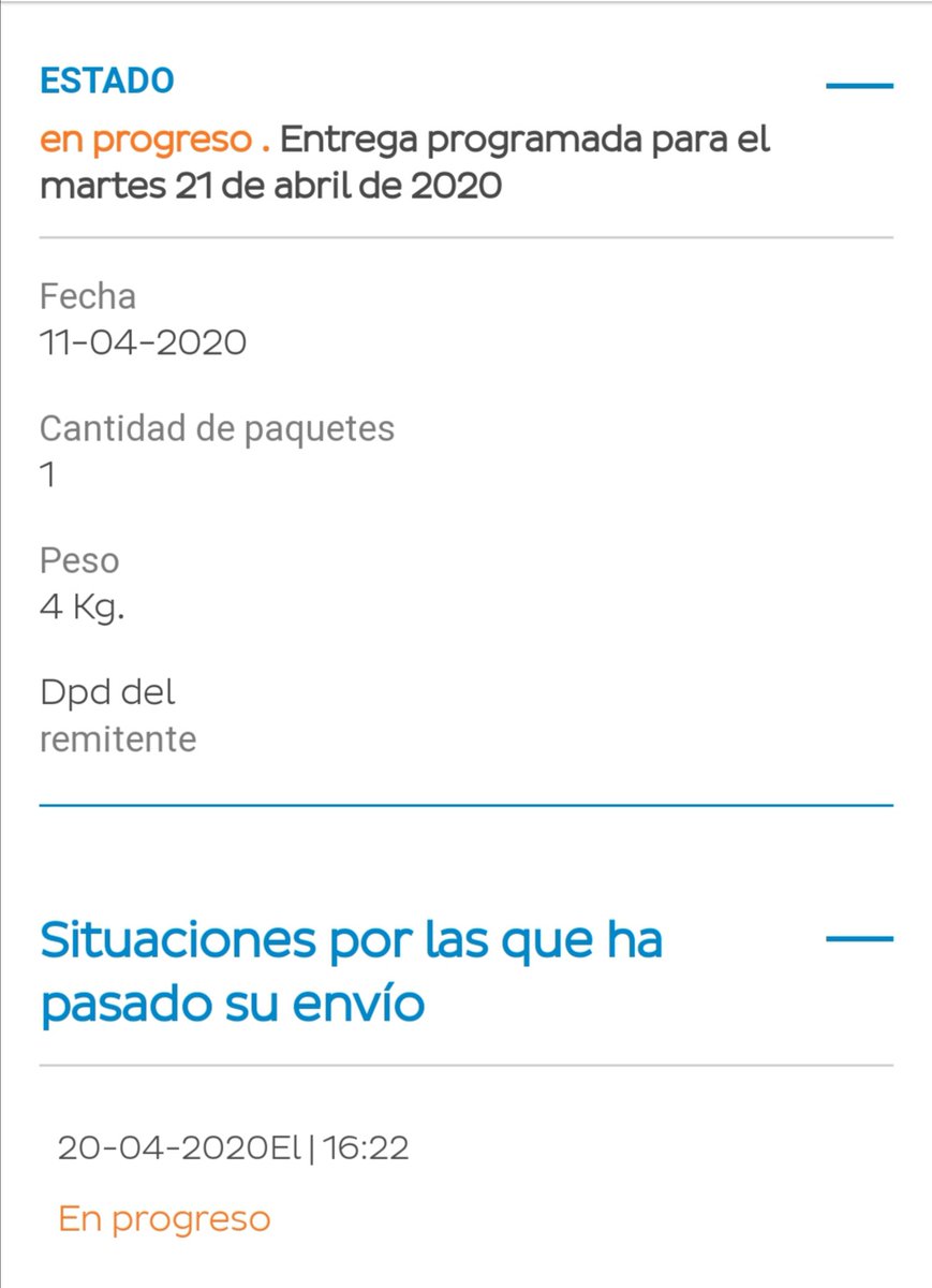 Nando_9_'s tweet photo. @SEUR_responde vergonzoso que no actualicéis el seguimiento cuando lleva retenido el pedido 3 días en vuestros almacenes https://t.co/JkiPhiE45Z
