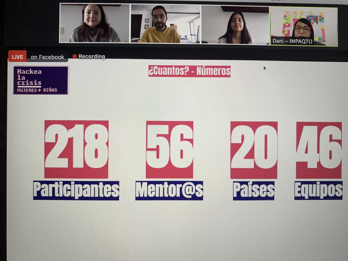magabrielaayala's tweet image. Arranca #HackeaLaCrisis! El Laboratorio de Aceleración de @PNUDEcuador participa en la hackatón virtual de 48 horas para encontrar soluciones #innovadoras a los desafíos que enfrentan las #mujeres y #niñas durante el #Covid_19!
 @IMPAQTOec  @UNDPAccLabs #AcceleratorLab