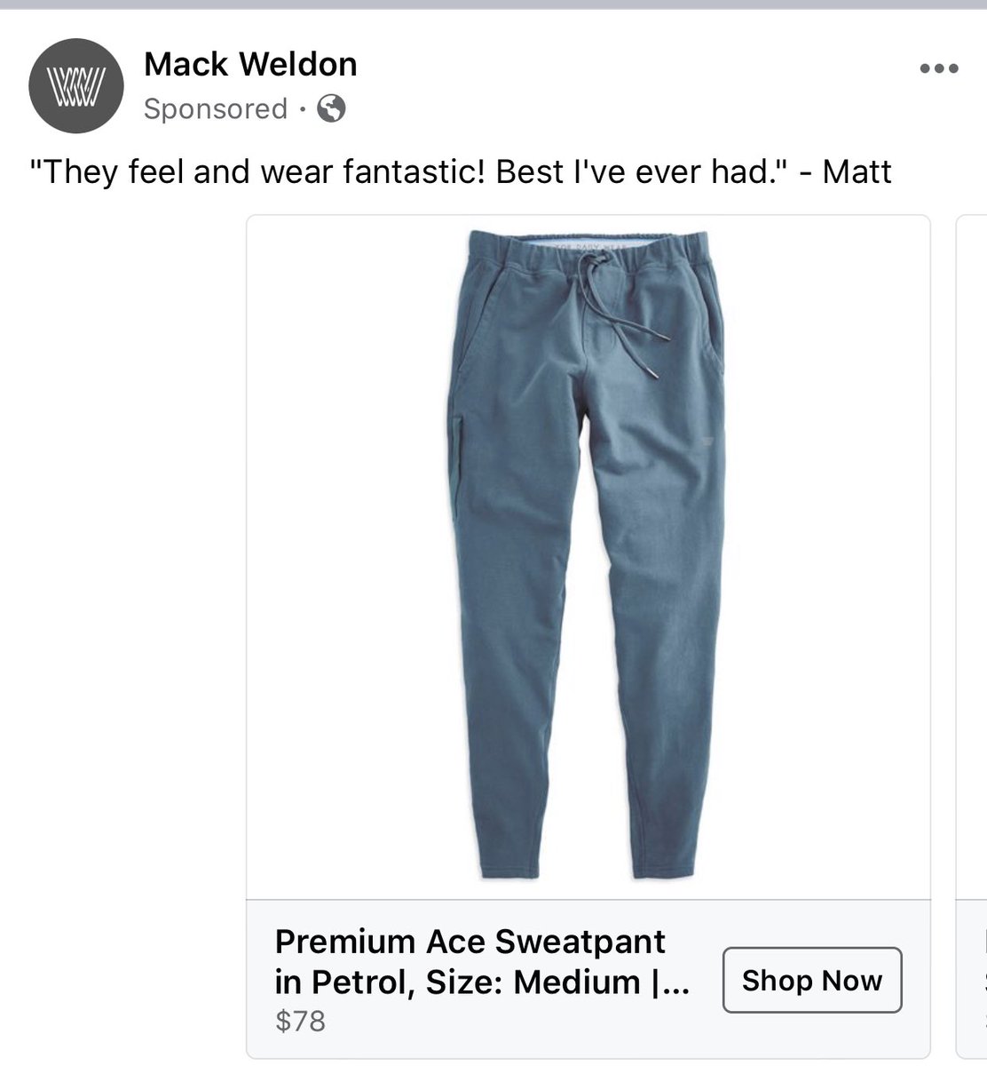 matt weldon sweatpants