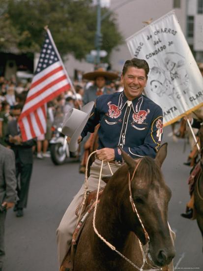 Reagan offered an idealized, nonexistent America. He offered to Make American Great Again, in so many words.Reagan was a metaphor without a reality. He sought to embody the aspirational America that had never existed and was, in truth, a living, breathing mascot.8/