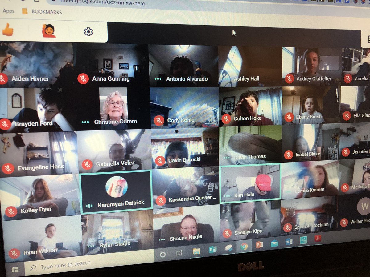 What a GREAT Google Meet today with our classes - we had a SCAVENGER HUNT!  (Find a plunger, candle, cupcake wrapper, TOILET PAPER, mask, Ramen Noodles, feather, green marker, something smelly and much more!) <a href="/KKoliscak/">Kevin Koliscak</a> <a href="/Why_so_grimm/">Christine Grimm</a> <a href="/_11haleyeah/">Kim Hale</a> <a href="/NESD/">Northeastern Bobcats</a> @NESD_SBI