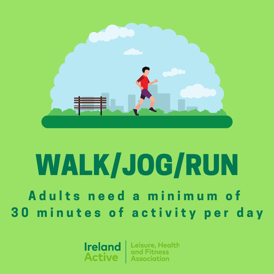 irelandactive's tweet photo. Are you getting you 30 minutes per day?🙋♂️🚶♀️🏃 #KeepIrelandActive https://t.co/pNUqR64qVx