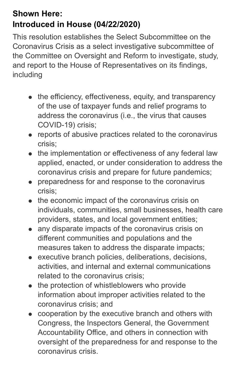 The oversight committee is responsible for: ensuring taxpayer money is responsibly used reporting potential abuses overseeing the implementation of the relief packages investigating our preparedness for the virus studying the economic impact of the virus2/