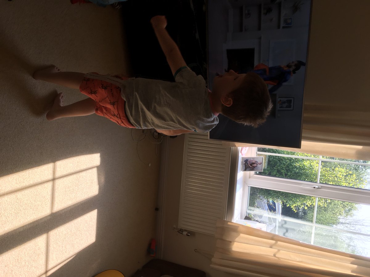 candicefiler's tweet photo. @LibanusLavender Later than planned, Harri enjoyed doing Joe Wicks this morning 😃 https://t.co/sKmGrIXrrM