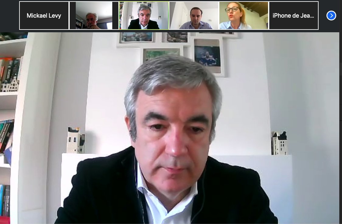 Très heureux d'avoir pu réunir les commissaires LaRem / Modem aux affaires européennes autour de <a href="/s_yoncourtin/">Stéphanie Yon-Courtin</a> et <a href="/lugaricano/">Luis Garicano 🇪🇺🇺🇦</a> pour échanger sur les réponses de l'Europe à la crise sanitaire et économique. Merci à eux pour leur expertise et leur disponibilité !