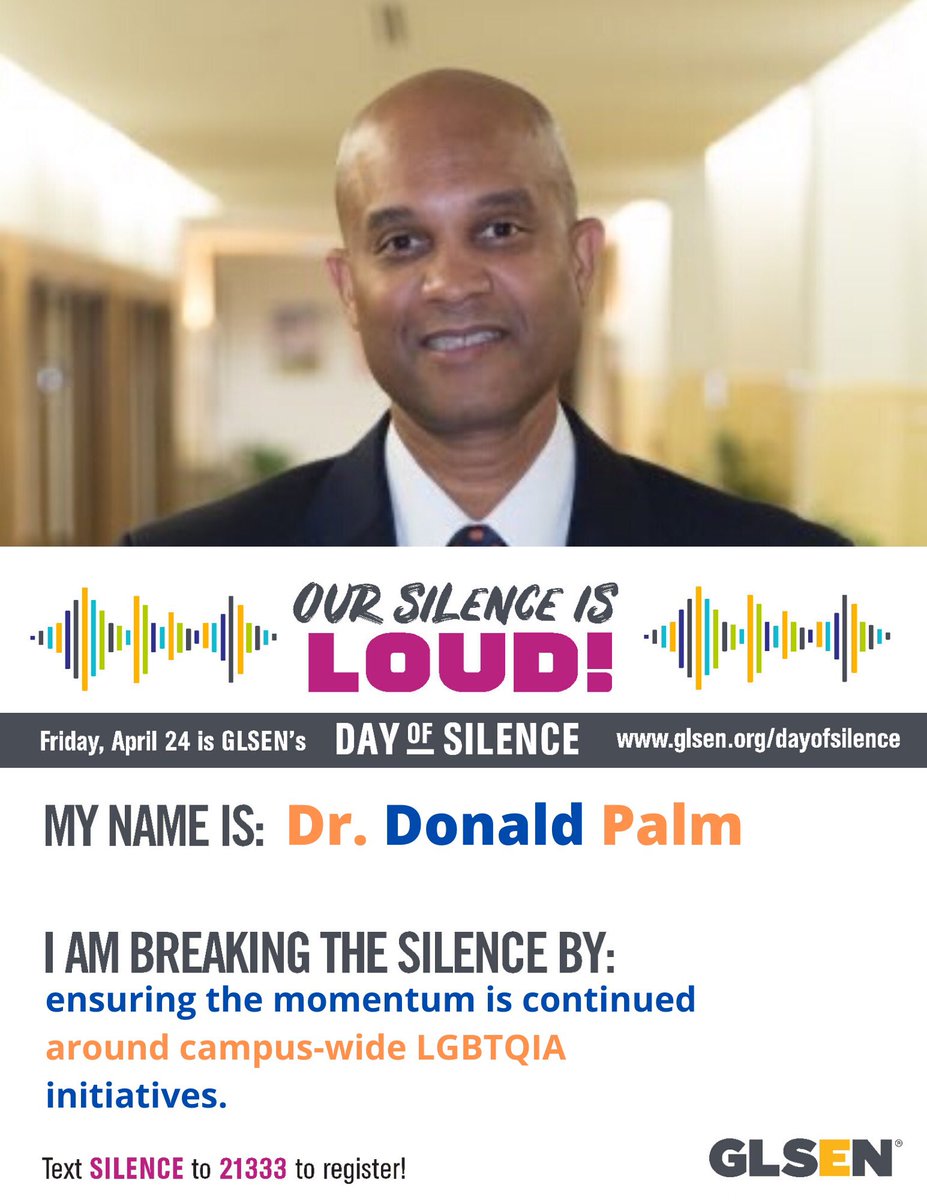 Provost and Senior Vice President <a href="/donaldepalm3/">Donald Palm</a> shares why he is choosing to “Break the Silence” <a href="/VSU_1882/">Virginia State University</a> <a href="/ResLife1882/">VSU Residence Life</a> <a href="/TrioVsu/">@VSU_TRiO</a> <a href="/makolaabdullah/">Makola M. Abdullah (he,him)</a>