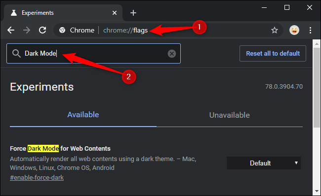 David Laka On Twitter Enable Google Chrome Dark Mode Across All Sites Very Useful For Late Night Grinders Works Very Accurately 1 Type Chrome Flags On Search Bar 2 Enable Force Dark Mode