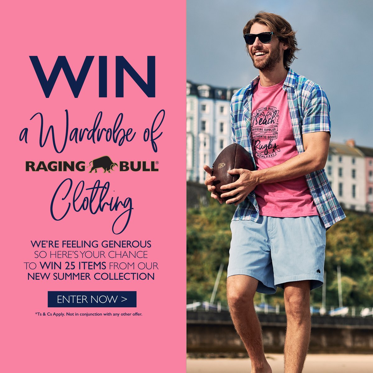 RagingBullLtd's tweet photo. ⚡️ WIN A WARDROBE OF RAGING BULL CLOTHING! We'd love to kit one lucky winner out Raging Bull style.

⚡️ To win this amazing prize, all you need to do is 
1. Follow us 
2. Retweet!

✨ BONUS ENTRY - Tag 3 friends ✨

Winner will be announced 8th May - Good luck! #FREEBIEFRIDAY https://t.co/yJAWHSB4nX