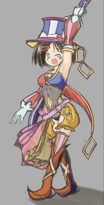 キャラデザを雑にでもこねこねするのは楽しいものやね(この子を本採用するかは未定) 