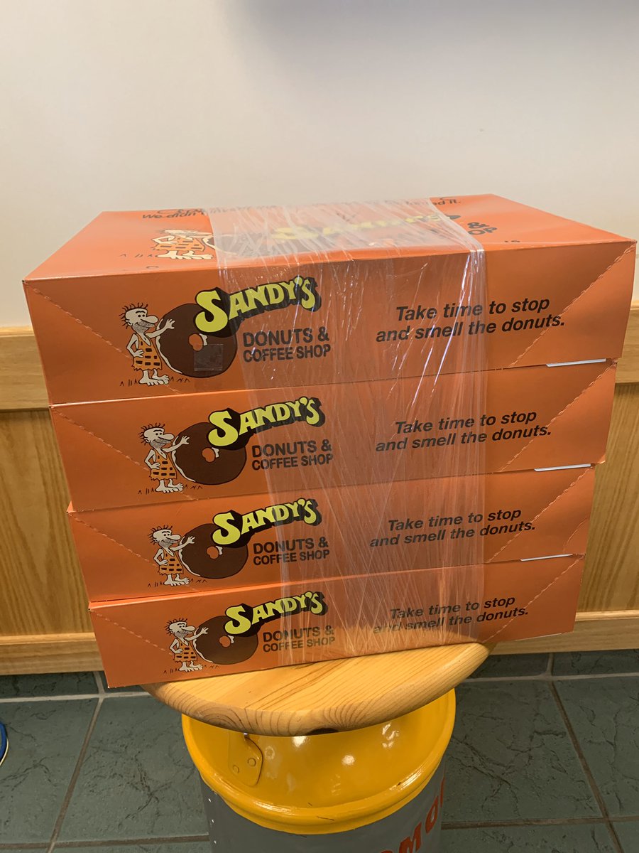 It’s a great day at #EventideFairmont! The sun is shining, we were surprised with Sandy’s Donuts from a thankful family, and our amazing team is all smiles under their masks! #EventideHeroes 🍩 ☀️😷