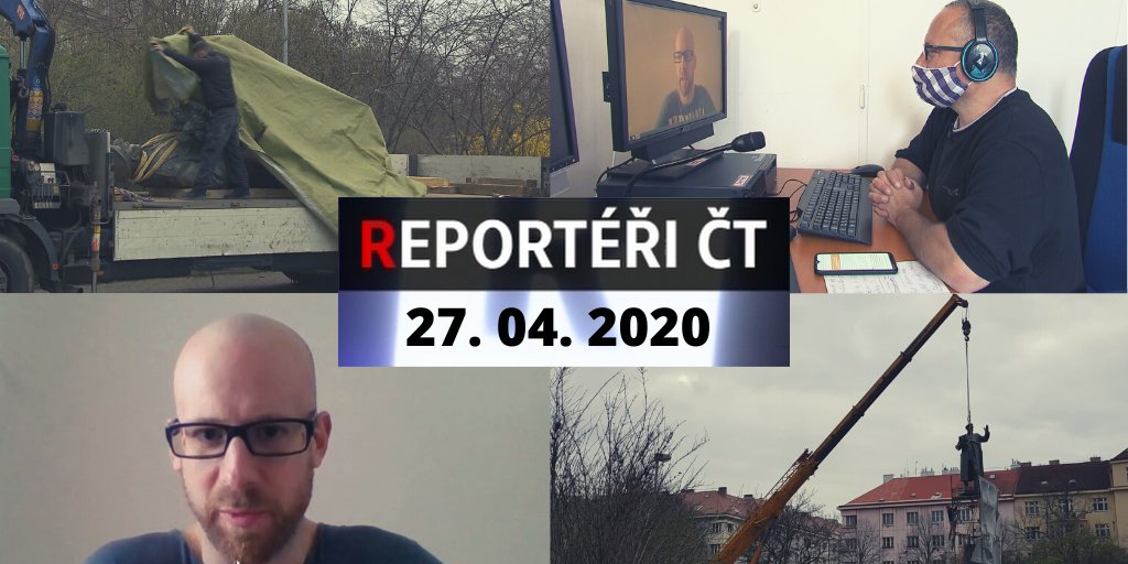 ReporteriCT's tweet photo. Nechal odstranit sochu maršála Koněva, teď se musí skrývat pod policejním dohledem. Uvidíte v pondělí 27. 4. 2020 v pořadu @ReporteriCT ve 21:05 na ČT 1. #Konev #reporterict #dohled #Rusko #Praha #politika https://t.co/AfiEaTHGOz