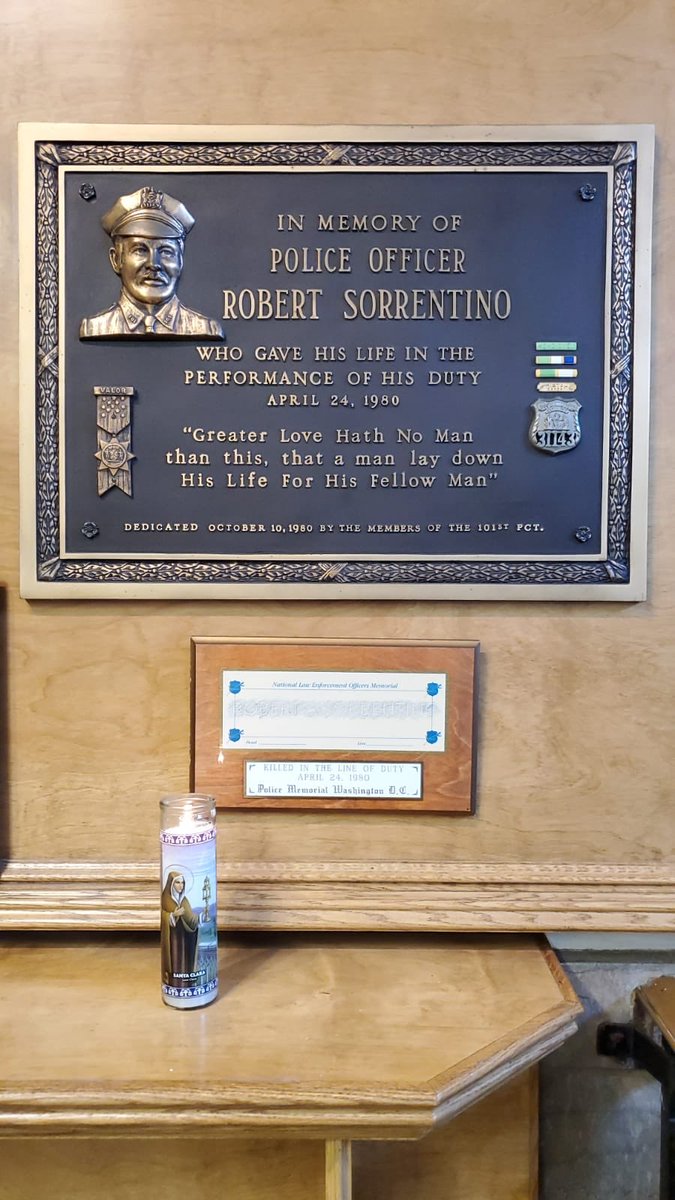 NYPD101Pct's tweet photo. Friday, April 24, 2020 we honor the Line of Duty Sacrifice of Police Officer Robert A. Sorrentino. His heroism &amp; service is remembered today on the 40th Anniversary. Robert A. Sorrentino’s memory will always be honored &amp; revered. Thank you for your service &amp; sacrifice. #SIP https://t.co/0ziP6RCs2g