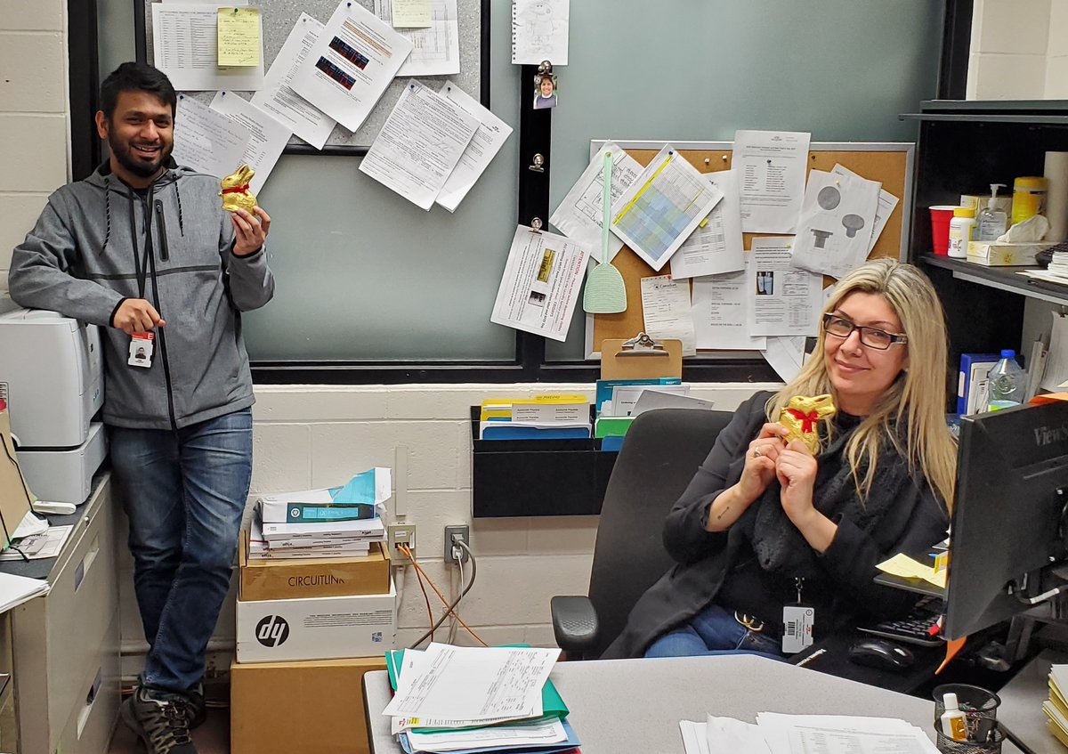 TTCNewsroom's tweet photo. A HUGE thank you to fine folks at @LindtCanada for gifting front-line #TTC employees with thousands of chocolate Easter bunnies. They are being distributed to all workplaces. A tasty token of appreciation for the work being done to keep Toronto moving during the pandemic. https://t.co/9MVvlp1onK