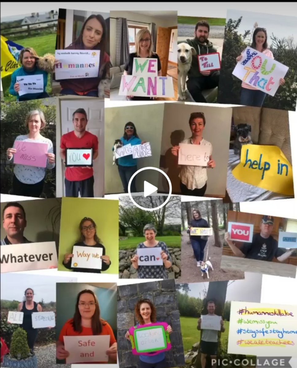 Important Message from teachers <a href="/stannescck/">St.Annes CC Killaloe</a> to all of our students and the whole school community. See Human of St.Annes on FB and Instagram for more. #KeepWell #KeepSafe #wewillmeetagain