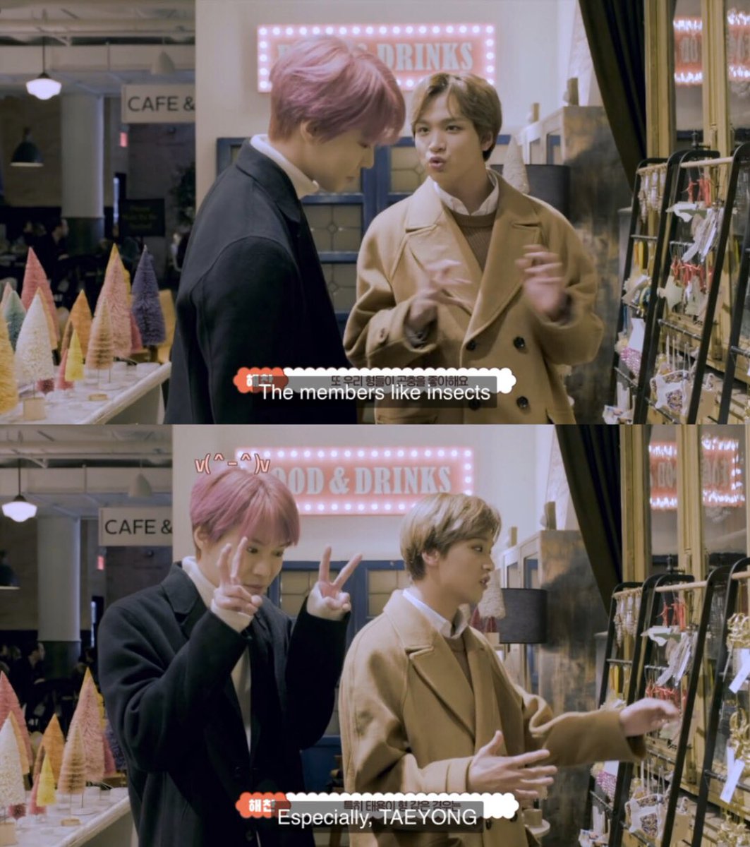 haechan with taeyong (taehyuck)- love in the form of food and presents