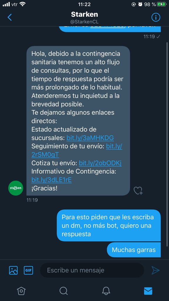 LizanaMatheo's tweet photo. Para esto piden dm, tremenda respuesta. https://t.co/nQtw4zqp0r