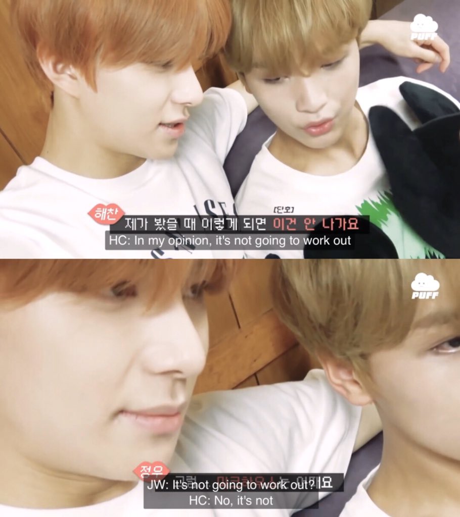 haechan with jungwoo (woohyuck)- love in the form of similarity, chemistry and comedy