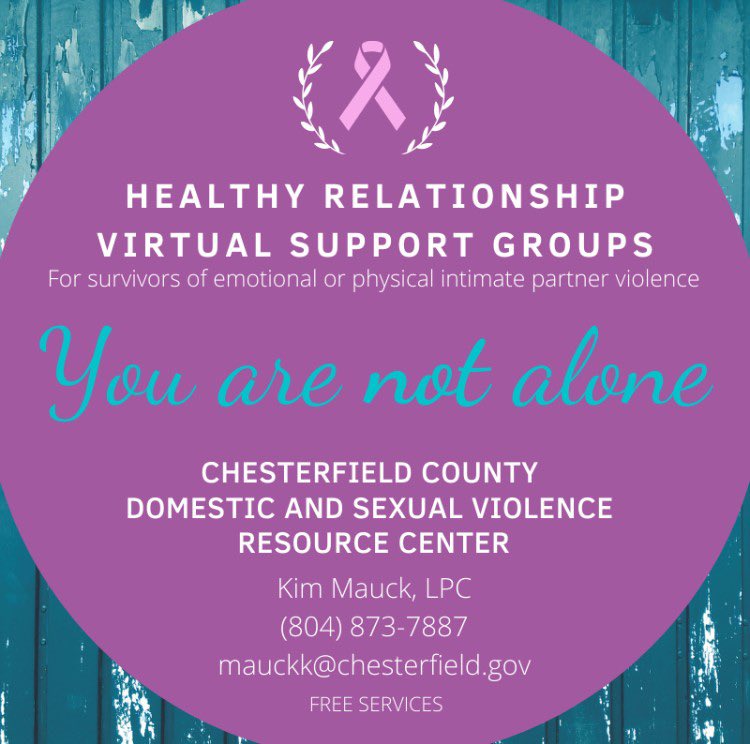You are not alone. Virtual support groups are available.