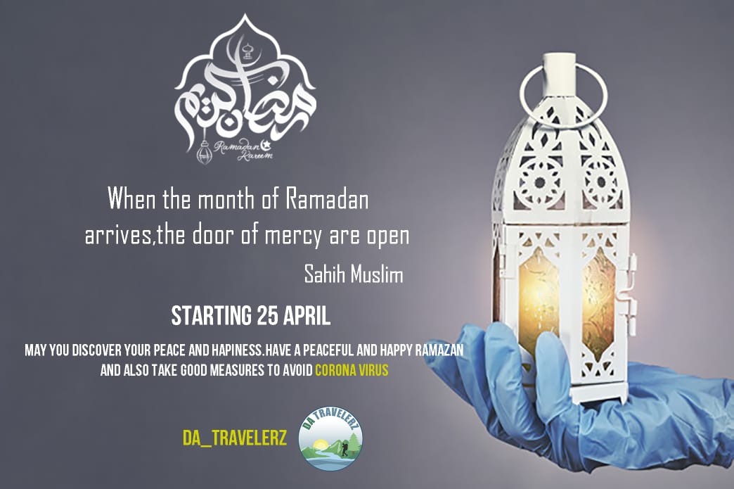 DaTravelerz's tweet photo. Ramadan Kareem to all Muslims around the World. 

May Allah eradicate this Corona Virus in this month of blessings which is affecting the whole world.

#RamadanMubarak #Ramadan2020 https://t.co/GAlrrevCdP