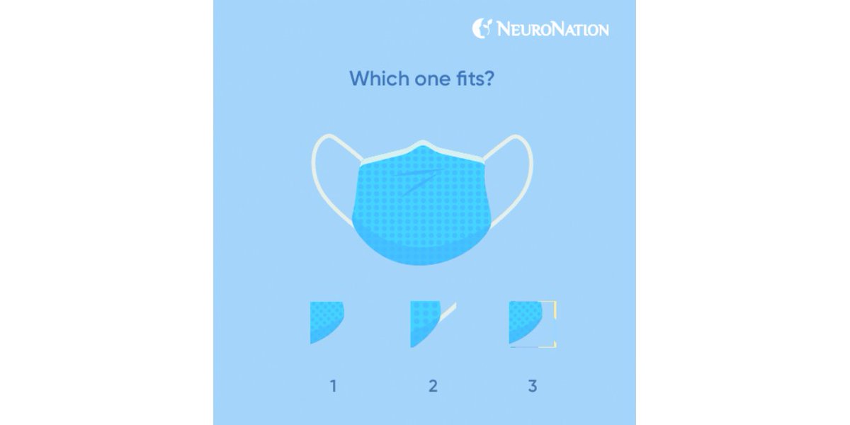 NeuroNation's tweet photo. Which pattern fits? 
#riddle #riddles #brainteaser #brainteasers #braintrainingapp #braingame #braingames #brainfood #braingym #braintraing #reasoning #quiz #quizoftheday #NeuroNation #appgame #mentalhealth #mentalhealthawareness #digitalhealth #stayhomeandplay #mask #Covid_19 https://t.co/QEpU3zquUu