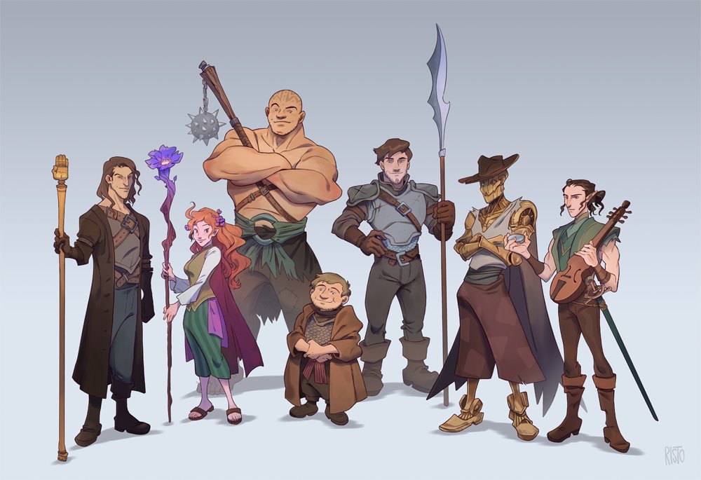 85 tykkäystä. two separate DnD parties I was commissioned with to illustrat...