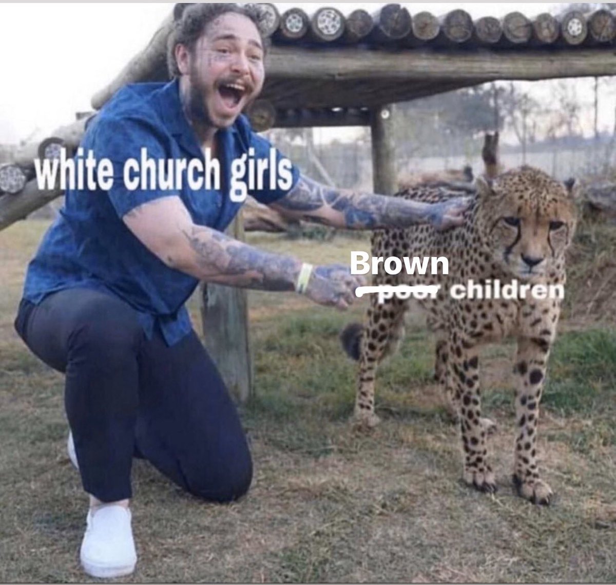 _allisonburns's tweet photo. @elainegaw fixed it for ya ;) 

fr tho so many studies show most 1-4 week long evangelical missionary efforts are usually harmful to economies and have almost no long term benenfits. and white Americans exploiting 2nd and 3rd world (or any) brown bodies is just an added insult https://t.co/ivYYnv5wq7