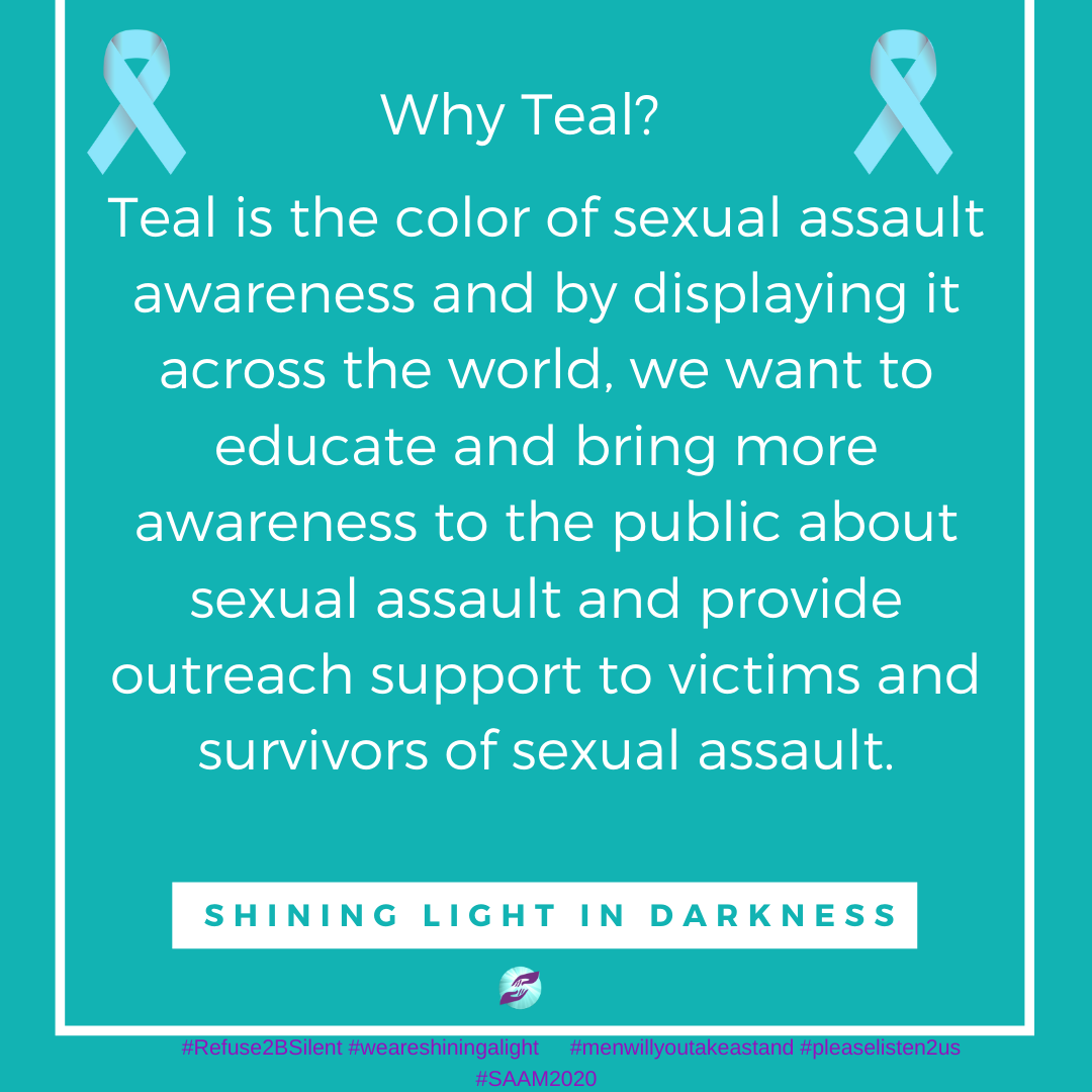a_shininglight's tweet photo. Why we wear "TEAL" https://t.co/znHU6Whj2z
