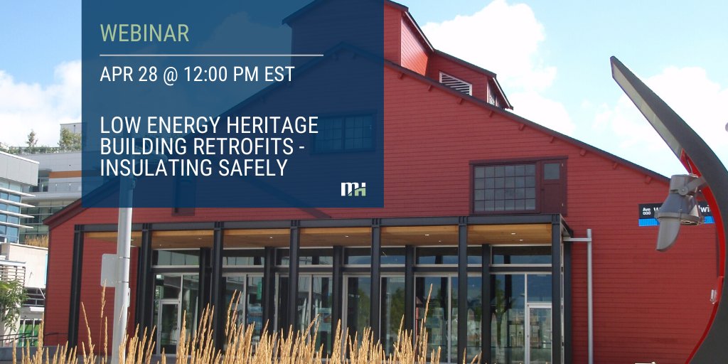 MorrHershfield's tweet photo. How can you improve the performance of heritage envelope systems? Explore new insulation solutions to improve energy efficiency, while respecting envelope preservation guidelines in our upcoming #MHwebinars. https://t.co/2xbqqgi0dd https://t.co/EOZKbinDtU