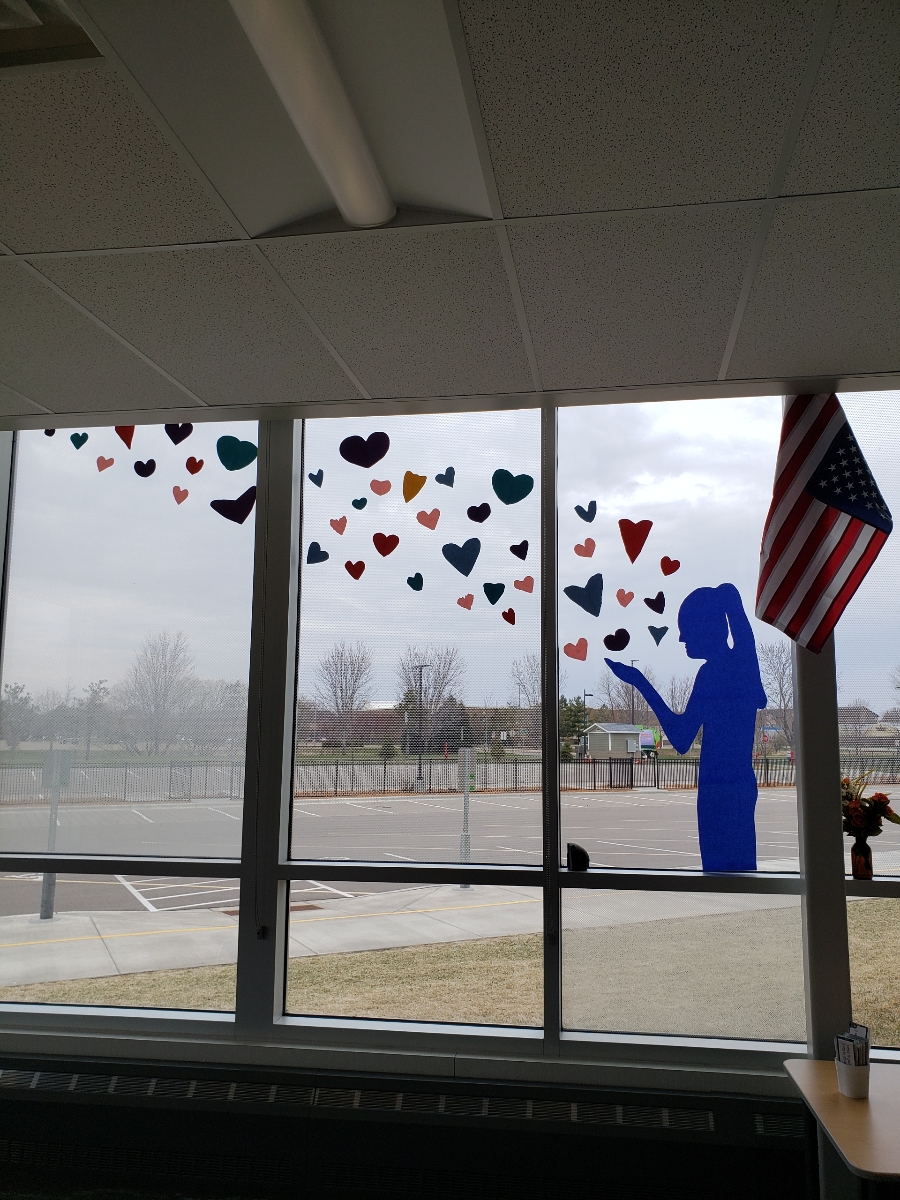 mcalladlt's tweet photo. Our child care staff and students @CenterviewElem1 wanted to send #SLPPantherProud some 🥰💕! I so appreciate the efforts of SLP staff on the front lines with the kids that support our parents and families fighting this virus. #together #partnership #WeGotThis https://t.co/XN79gkprt9
