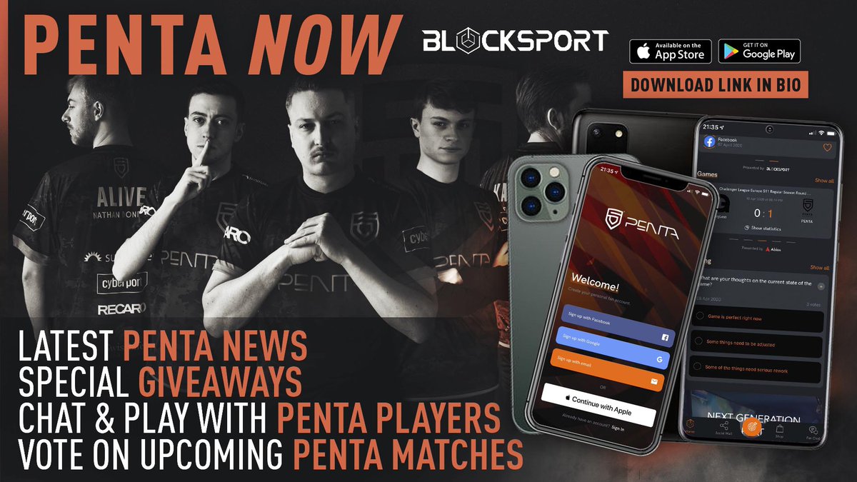 It's finally here! 

Together with the guys from <a href="/blocksportdotio/">Blocksport</a>, we're happy to introduce our very own mobile app called PENTA NOW!

Download it and experience PENTA within. 

👉 bit.ly/PENTANOWandroid
👉 bit.ly/PENTANOWiOS

#ThisIsPENTA