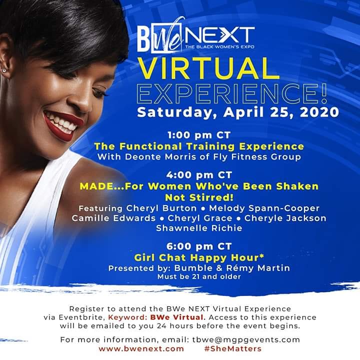 CLWhittington's tweet photo. Tune in to @WVON1690 The Talk of Chicago on @iHeartMedia at 11:00 a.m. CST today to hear @BlackWomensExpofounder Merry Green discuss this weekend's virtual events! #WhoyouWHITT #CWHITT https://t.co/UGLjkvKH04